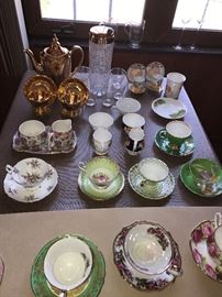 COLLECTIBLE FINE CHINA TEACUPS