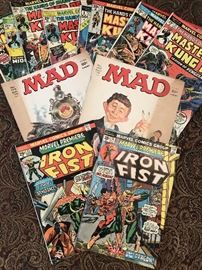 VINTAGE SPORTS ILLUSTRATED AND MAD MAGAZINES , COMIC BOOKS AND MORE