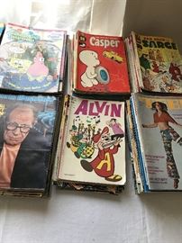 VINTAGE SPORTS ILLUSTRATED AND MAD MAGAZINES , COMIC BOOKS AND MORE