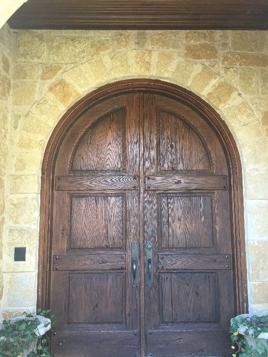 Solid Oak Double Entry Doors