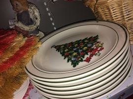 Christmas plates