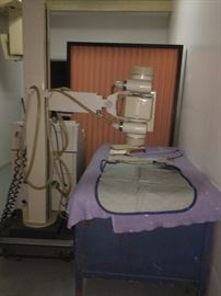 x-ray machine  used     located at the clinic