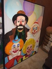 Sibley art   clown oils 