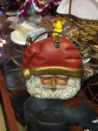 Wooden Santa Clause purse