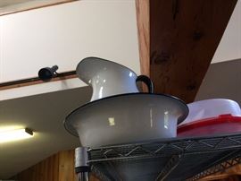 wash pan and pitcher