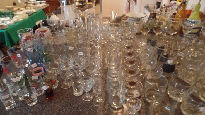 Lots of glass ware