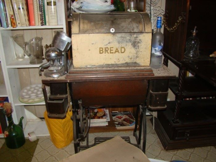 Antique bread box 