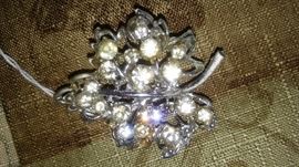 Vintage rhinestone pin