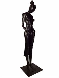 LARGE STEFANO PIEROTTI SIGNED LIMITED EDITION BRONZE SCULPTURE, #1 OF ONLY 3 EVER PRODUCED