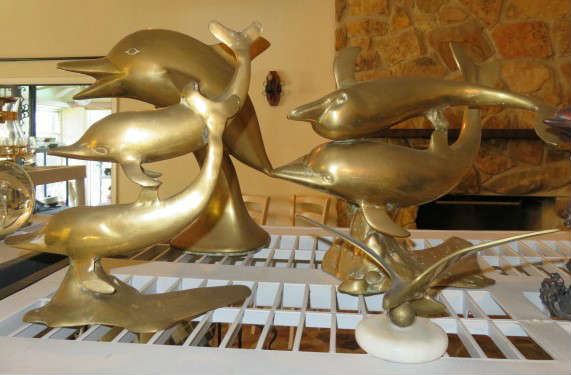 Brass Dolphin Sculptures, Seagull