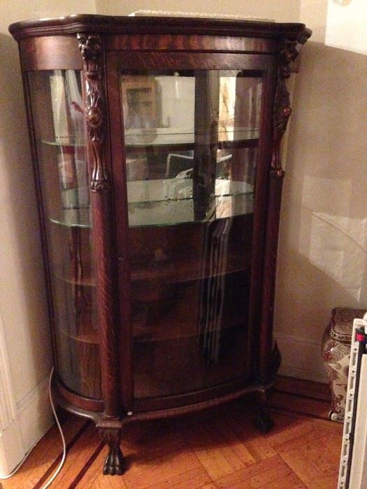 Victorian Lions Head China Cabinet