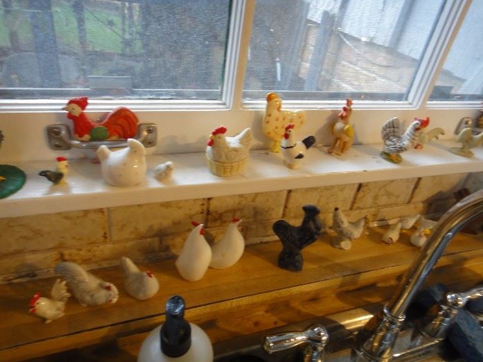 Mini chickens and roosters 