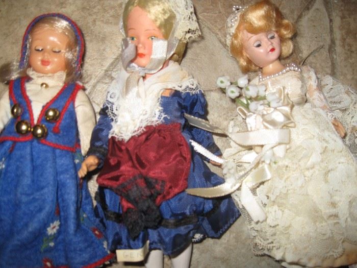 Vintage dolls,  Madame Alexander, Celluloid dolls