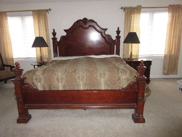 King sized bed, we  have priced each piece of the set.