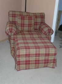 SUPER COMFY CHAIR AND OTTOMAN
