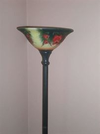 REVERSE PAINTED TORCHIERE