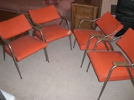 mid century chairs , one needs help