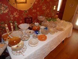 Lots of depression glass
