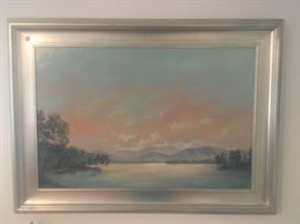 Original Smith Mountain Lake Oil by Jane Duncan Stogner