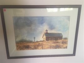 Original Schoolhouse Watercolor by Ulli Misegades