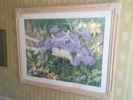 Original Spring Garden Watercolor by CJH