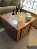 3 PIECE OAK COFFEE TABLE SET