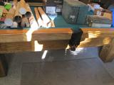 OAK POOL TABLE