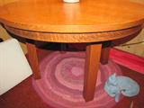 CUSTOM MADE OAK TABLE