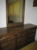 VINTAGE DRESSER W/MIRROR