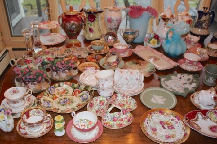 Loads of Decorative China Plates, Vases, Teapots
