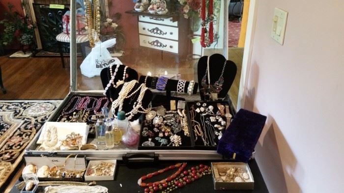 Loads of Costume Jewelry plus 14k and Sterling