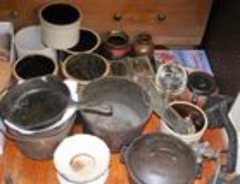 Cast Iron Pots & Pans, Irons