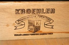 Matching Kroehler 6 Drawer Dresser w/Mirror, 5 Drawer Chest