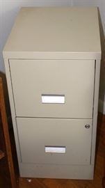 2 Drawer Metal File Cabinet