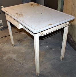 Ceramic Top Metal Table