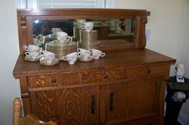 Antique oak sideboard