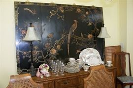 Beautiful oriental screen - 4 panels