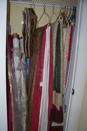 Tablecloths and bolts of fabric