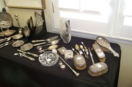 Sterling and cut glass