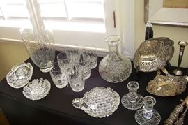 Sterling and cut glass