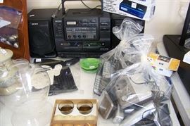 Boom box, telephones, etc.