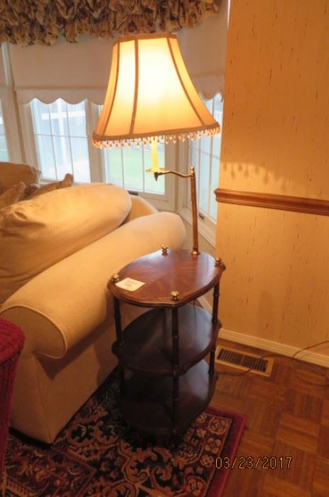 Oak Floor/Table Lamp