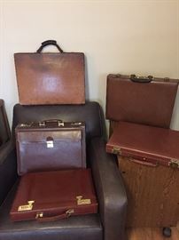 Mens vintage leather briefcases