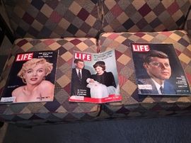 Marilyn Monroe and Kennedy Life Magazines