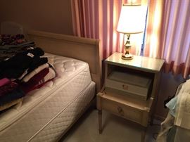 1 twin Rway bed and a night stand of a 4 piece set