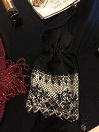 metal and  fabric vintage purse