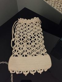 crocheted bag