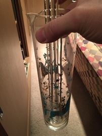 Cocktail stirer of a 17 piece set