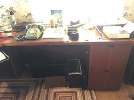 Part of computer office desk suite