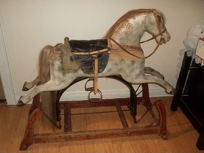 1920s circa usa made rocking horse